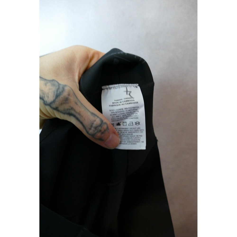 $150 Nike Women's Size M Black High-Waisted 7/8 Training‎ Mesh Tights CU6160-010 - Picture 9 of 9